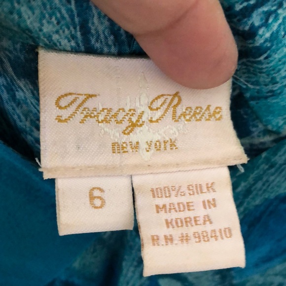 Tracy Reese silk peacock cocktail dress - Picture 5 of 5